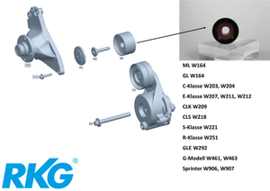Original Mercedes-Benz Umlenkrolle Zahnriemen für Motor OM642-2 1