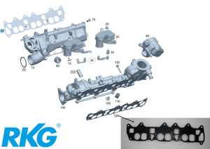 Original Mercedes-Benz Einlass- und Auspuffkrümmer Dichtung OM642-6 1