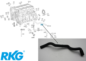 Original Mercedes-Benz Schlauch Kurbelgehäuseentlüftung OM271 (SLK, C-Klasse, CLK)-5 1