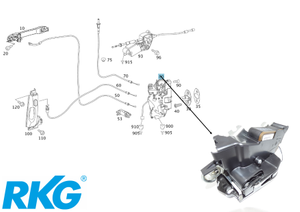 Türschloss Hinten-Rechts. Viano W639. Original MB *A6397300735*-1 1