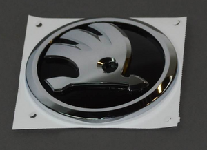 Skoda 5L0853621B FOD – Original Heckklappenemblem Silber für Skoda Yeti Facelift (2014–2018)-1 1