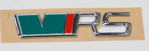 Skoda – Original RS / VRS Schriftzug für Heckklappe – Schwarz/Rot/Grün-1 1