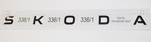 Skoda Heckklappen-Schriftzug – Blackline Logo – Schwarz glänzend für Kodiaq 2-1 1