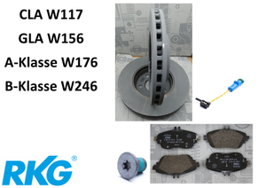 Original Mercedes-Benz Bremsensatz vorne. CLA, GLA, A-Klasse 176, B-Klasse 246-2 1