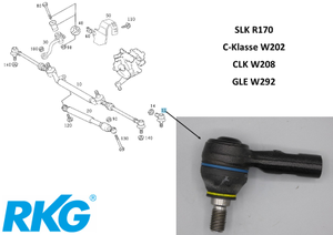 Spurstangenkopf. SLK R170, C-Klasse W202, CLK W208 *A0013307735* Original MB-7 1