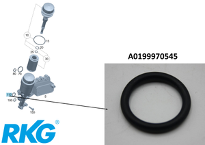 Original Mercedes-Benz O-Ring Ölkühler an Zylinderkurbelgehäuse - 21X3.4, OM651-3 1