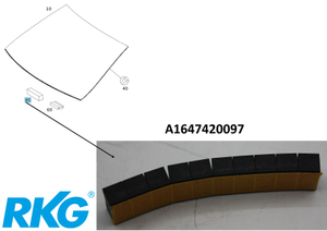 Original Mercedes-Benz Zwischenlage Fensteranlage, 5.5 X 5.5 X 10 MM, (10 Stück)-7 1