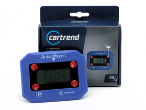 Digitale Parkuhr Cartrend mit E1-Typgenehmigung und Originalkarton, StVZO-zugelassen, inklusive Nacht-Park-Funktion 1