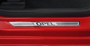 Opel Schwellerzierleisten – Edelstahloptik mit Opel-Schriftzug (4-teilig, passgenau)-1 1