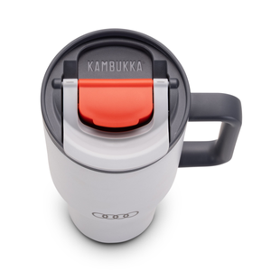 Audi Thermobecher Strohhalm, hellgrau-3 3