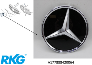 Stern im Kühlergrill. CLA, A-Klasse, B-Klasse. *A1778884200*-1 1