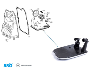 Original Mercedes-Benz Ölfilter Automatikgetriebe 724.0-7 1