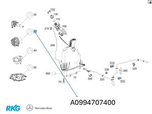 Rep. Satz Dosierpumpe AdBlue. V-Klasse W447, Sprinter W907, W910. *A0994707400*-6 6