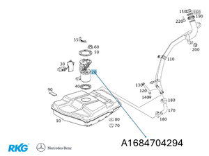 Kraftstoffpumpe / Fördereinheit. A-Klasse W168-1 1