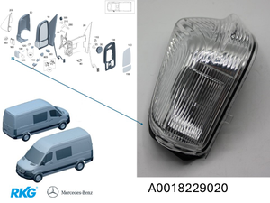 Original Mercedes-Benz Blinkleuchte rechts Sprinter-7 1