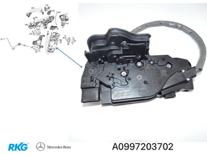 Türschloss vorne links. EQA W243, GLA, GLB, B-Klasse W247 *A0997203702*-1 1