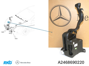 Wischwasserbehälter CLA W117, GLA, A-Klasse W176, B-Klasse W246 *A2468690220*-1 1