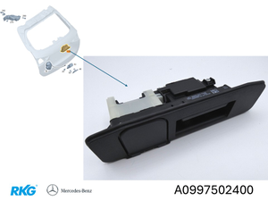 Entriegelungsgriff Heckklappe. C-Klasse C206, E-Klasse C214, GLC. *A0997502400*-1 1