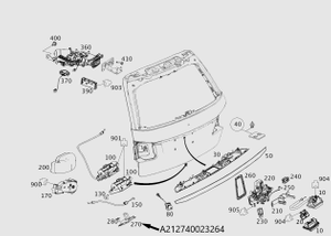 Original Mercedes-Benz Schließbügel Heckklappe E-Klasse W212 T-Modell-6 5
