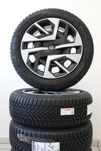 Opel Grandland OV64 Winterkomplettradsatz 19“ Stahlfelge + Bridgestone Blizzak LM005 235/55 R19 105V XL – Winterreifen Set Original Opel-1 1