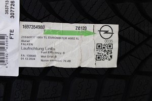 Winterrad-Satz Citroën C3 215/60 R17 100V Falken Eurowinter HS02 1697354980-3 3