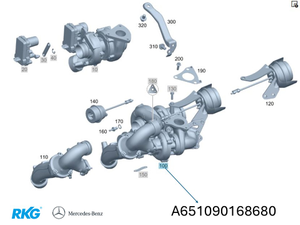Turbolader OM 651950. V-Klasse W447, Sprinter W910. *A6510901686* Original MB-1 1