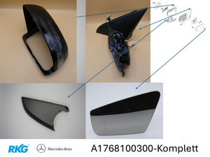 Aussenspiegel links-komplett. A-Klasse W176 *A1768100300* Original Mercedes-Benz-2 1