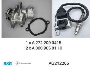 Teilesatz. Thermostat & 2 x NOX-Sensor-2 1
