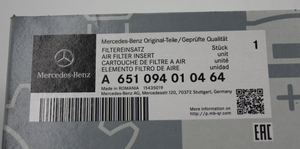 Original Mercedes-Benz Luftfiltereinsatz A6510940104-14 8