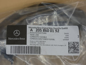 Schlauchleitung mit Waschdüsen. C-Klasse 205 *A2058600192*-7 7