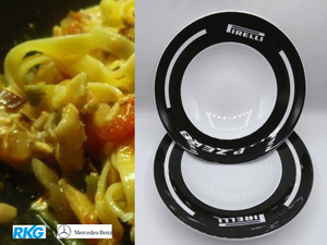 Pastateller-Set (2 Teller) Pirelli Zero by LUBIANA-1 1