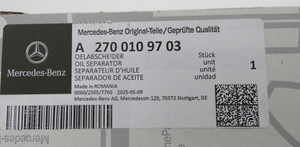 Ölabscheider OM270, OM274. CLA,GLA, A-Klasse, C-Klasse, E-Klasse *A2700109703*-8 8