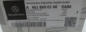 Sicherheitsgurt Fahrersitz G-Modell W461 *A4618600100* Original Mercedes-Benz-6 6