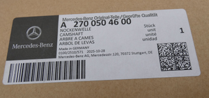 Nockenwelle-Auslass CLA, A-Klasse, GLA, GLB *A2700504600* Original Mercedes-10 10