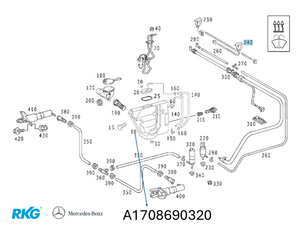 Scheibenwaschbehälter SLK R170 *A1708690320* Original Mercedes-Benz-1 1