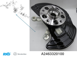 Achsschenkel vorne links. CLA 117, GLA 156, A-Klasse 176 *A2463320100* Original-1 1
