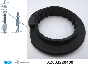 Federbeilage oben,25,5mm. C-Klasse, E-Klasse, CLE, GLC *A2063220400* Original MB-1 1