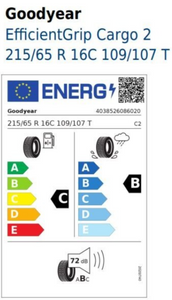 Goodyear EfficientGrip Cargo 2 215/65 R16 109T Demo-Reifen-1 1