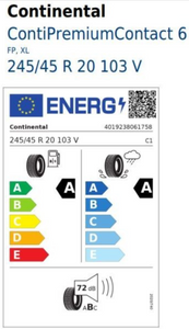 Continental PremiumContact 6 245/45 R20 103V Demo-Reifen-1 1