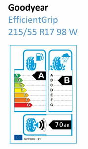 Goodyear Sommerreifen EfficientGrip 215/55 R17 98W XL Demo-Reifen-1 1