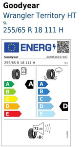 Goodyear Wrangler TerritoryHT 255/65 R18 111H Demo-Reifen-1 1