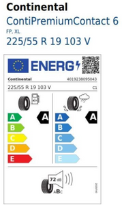 Continental PremiumContact 6 225/55 R19 103V Demo-Reifen-1 1