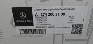 Thermostat. GLE, GLK, GLC, C-Klasse, E-Klasse *A2742003100* Original Mercedes-8 8