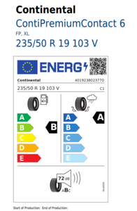 Continental PremiumContact 6 235/50 R19 103 V Demo Reifen-1 1