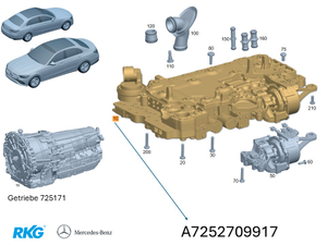 Steuereinheit El.Hydr. Getriebe. *A7252709917* Original Mercedes-Benz-1 1