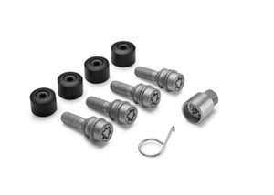 Volkswagen Original Radsicherungs Satz für Leichtmetallfelgen – M14x1,5x35, 4 Stück (VW Amarok // VW T5 // VW T6 // VW Touareg-1 1