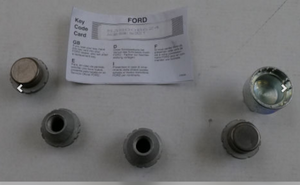 Volkswagen Original Radmuttern, abschließbar – 19 mm, 4 Stück + Adapter (AMAROK)-1 1