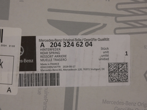 Original Mercedes-Benz Hinterfeder GLK, X204-9 6