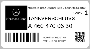 Tankdeckel G-Modell *A4604700630* Original Mercedes-Benz-7 7