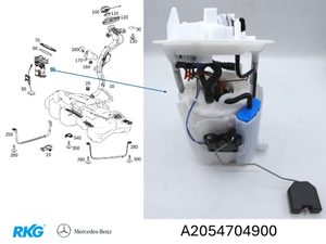 Fördereinheit/Kraftstoffpumpe. AMG GT, C-Klasse 205, GLC, E-Klasse *A2054704900*-1 1